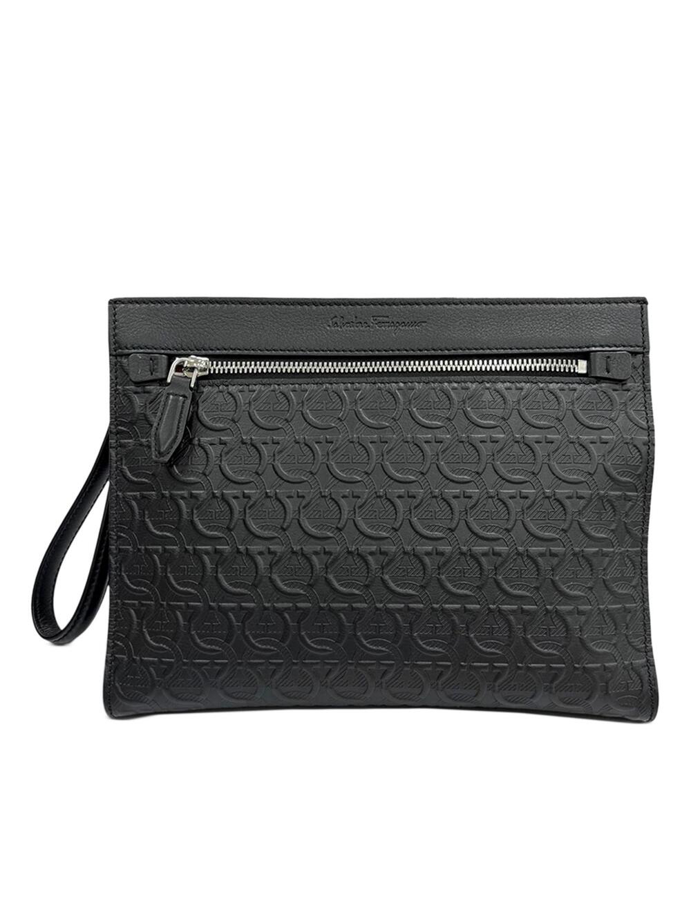 Ferragamo Embossed Calfskin Gancini #367111F40B